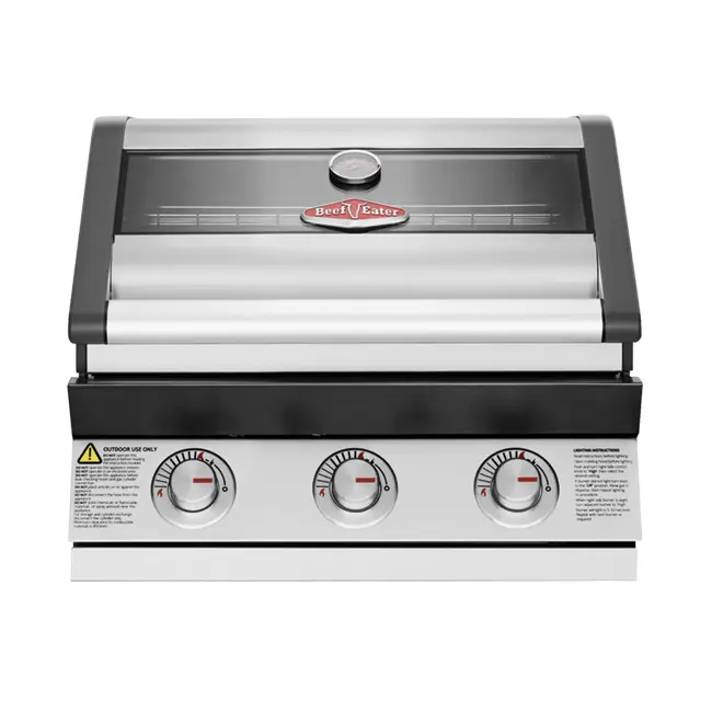 Corpo 1600S Acciaio Inox 3 Fuochi da incasso