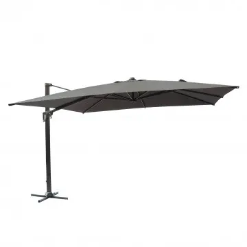 OMBRELLONE ACRUX NERO P/L 4 X 4 TELO GRIGIO