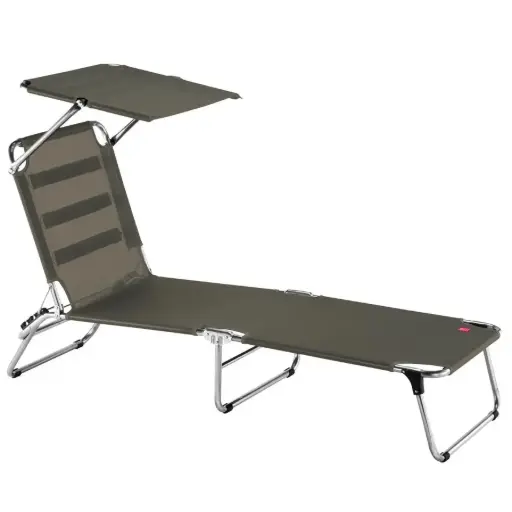 LETTINO AMIGO CON PARASOLE IN ALLUMINIO BATYLINE